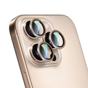 Apple iPhone 16 Pro Uyumlu CaseWorld Alloy Two-Color Serisi Lens Koruyucu - 9
