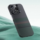 Apple iPhone 14 Pro Max Uyumlu Kılıf Magsafe Şarj Özellikli Karbon Fiber Tasarımlı Benks Aurora ArmorAir Kevlar Kapak - 8