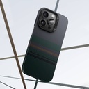 Apple iPhone 14 Pro Max Uyumlu Kılıf Magsafe Şarj Özellikli Karbon Fiber Tasarımlı Benks Aurora ArmorAir Kevlar Kapak - 9