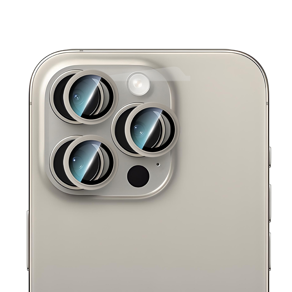 Apple iPhone 16 Pro Max Uyumlu CaseWorld Alloy Serisi Oleofobik Anti Reflective Kamera Lens Koruyucu - 1