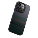 Apple iPhone 15 Pro Max Uyumlu Kılıf Magsafe Şarj Özellikli Karbon Fiber Tasarımlı Benks Aurora ArmorAir Kevlar Kapak - 1