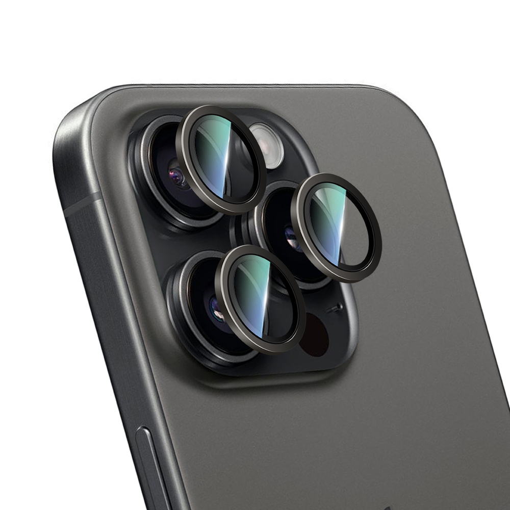 Apple iPhone 16 Pro Max Uyumlu CaseWorld Alloy Serisi Oleofobik Anti Reflective Kamera Lens Koruyucu - 12