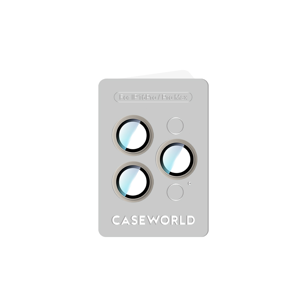 Apple iPhone 16 Pro Max Uyumlu CaseWorld Alloy Serisi Oleofobik Anti Reflective Kamera Lens Koruyucu - 16