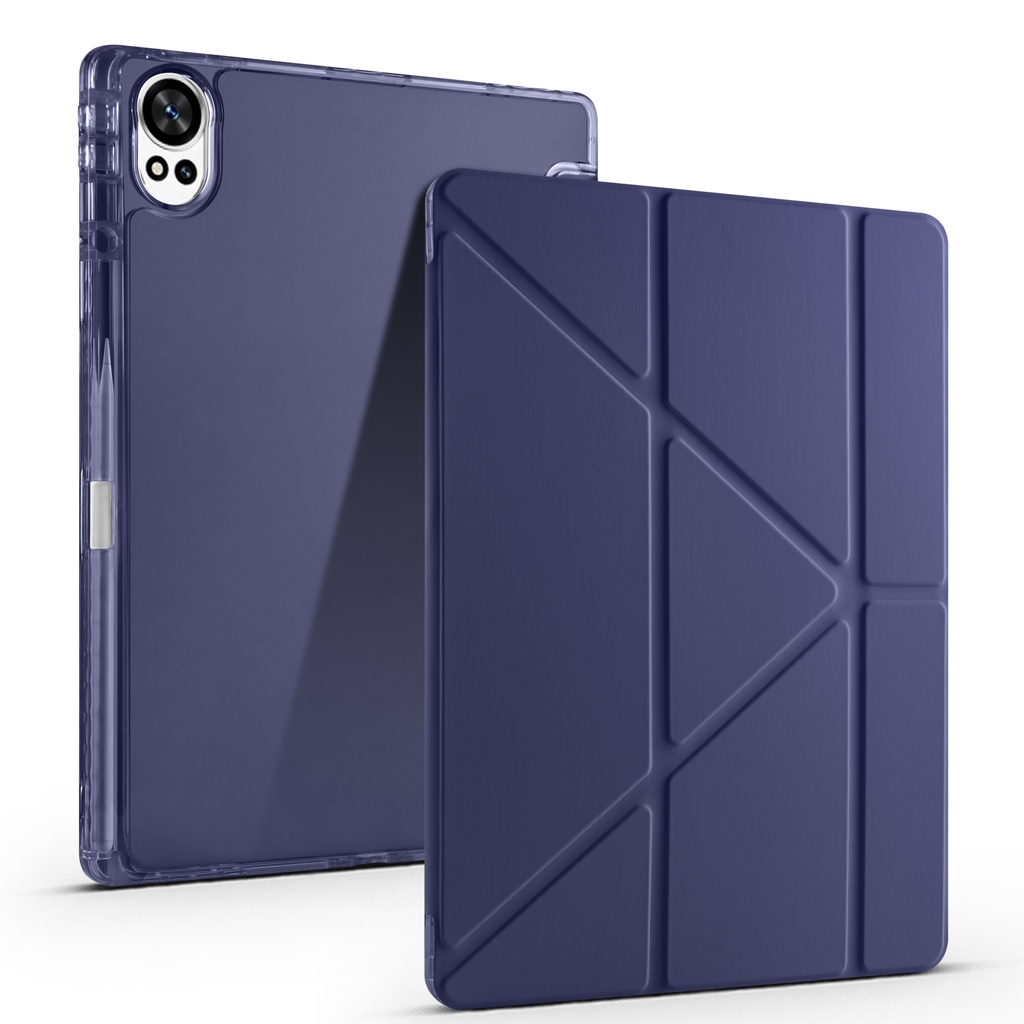 Huawei Mate Uyumlupad 12X Kılıf Zore Tri Folding Kalem Bölmeli Standlı Kılıf - 4