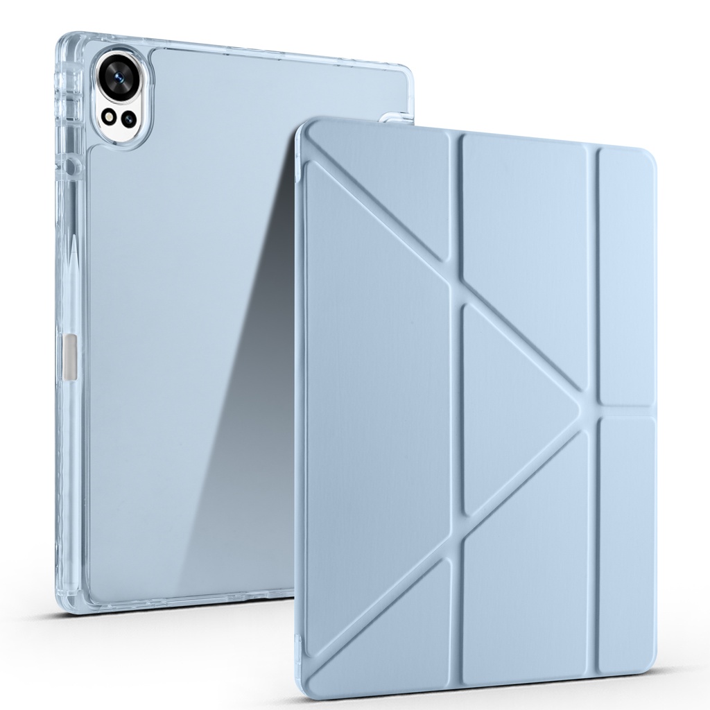 Huawei Mate Uyumlupad 12X Kılıf Zore Tri Folding Kalem Bölmeli Standlı Kılıf - 5