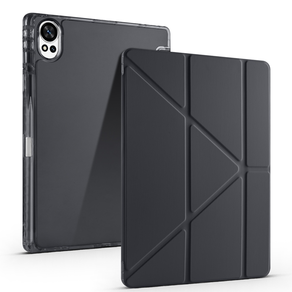 Huawei Mate Uyumlupad 12X Kılıf Zore Tri Folding Kalem Bölmeli Standlı Kılıf - 6