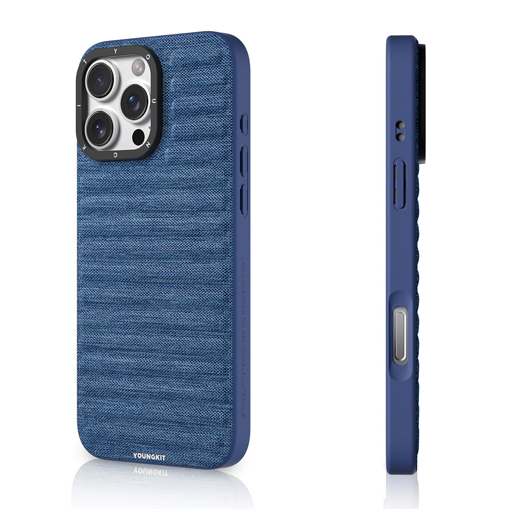 Apple iPhone 16 Pro Uyumlu Kılıf M-safe Şarj Özellikli Youngkit Canvas Serisi Kapak - 5