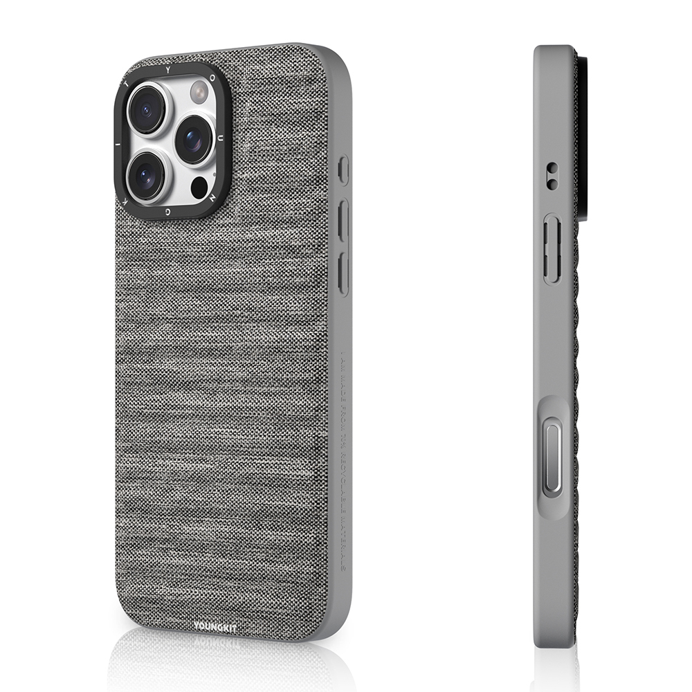 Apple iPhone 16 Pro Uyumlu Kılıf M-safe Şarj Özellikli Youngkit Canvas Serisi Kapak - 7