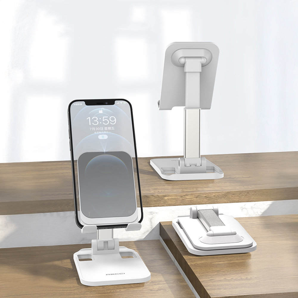 Recci RHO-M10 Ayarlanabilir Katlanabilir 90 Derece Dönebilen Telefon ve Tablet Standı - 5