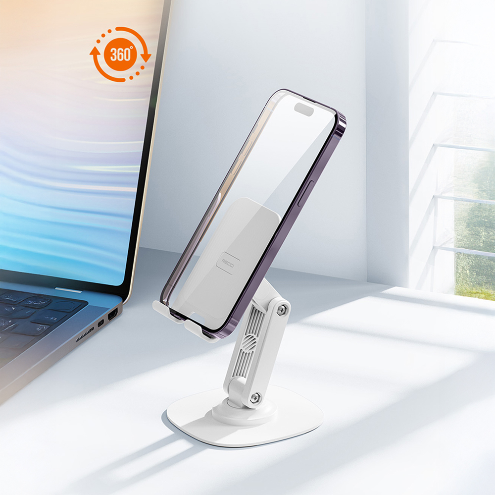 Recci RHO-M20 Ayarlanabilir Katlanabilir 360° Dönebilen Telefon ve Tablet Standı - 5