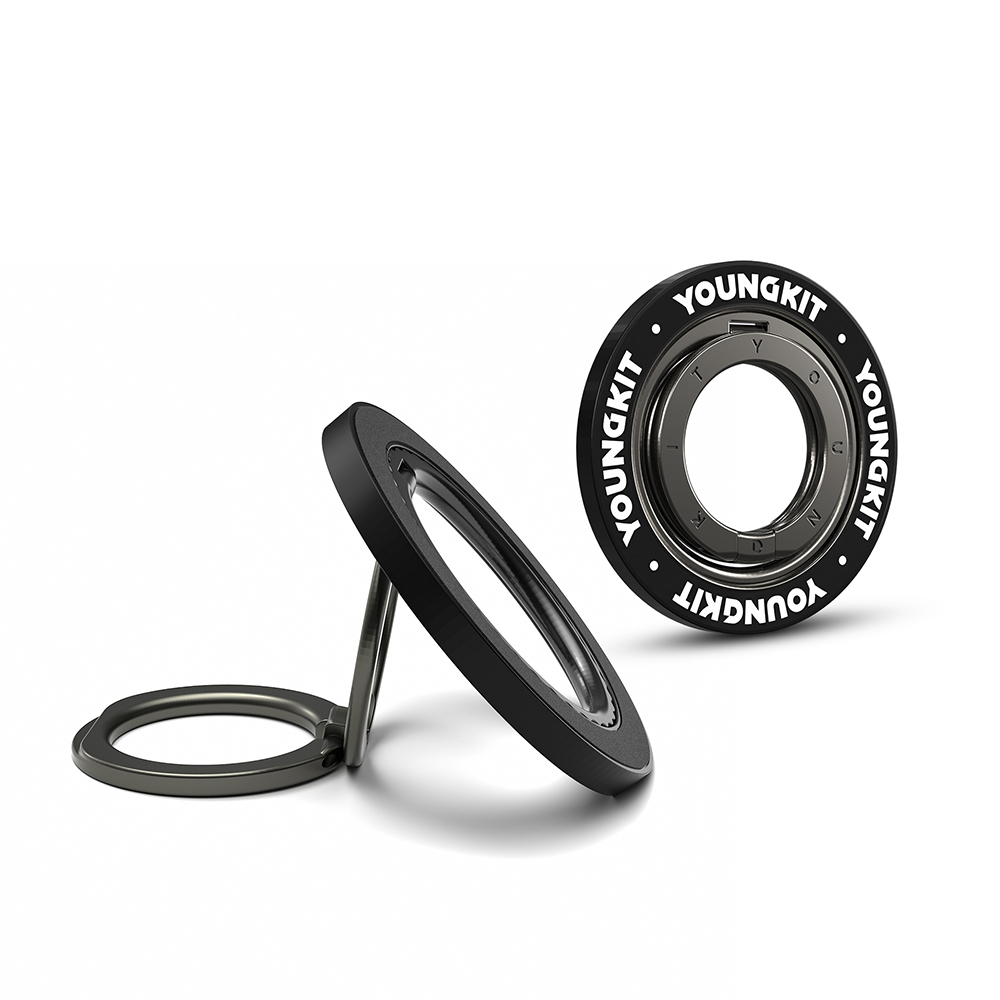 Youngkit Magnetik 360 Derece Dönebilen Double Ring Serisi Parmak Ring Stand - 5