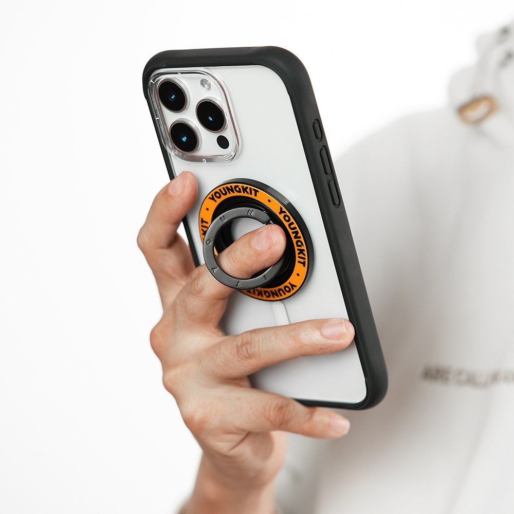 Youngkit Magnetik 360 Derece Dönebilen Double Ring Serisi Parmak Ring Stand - 8