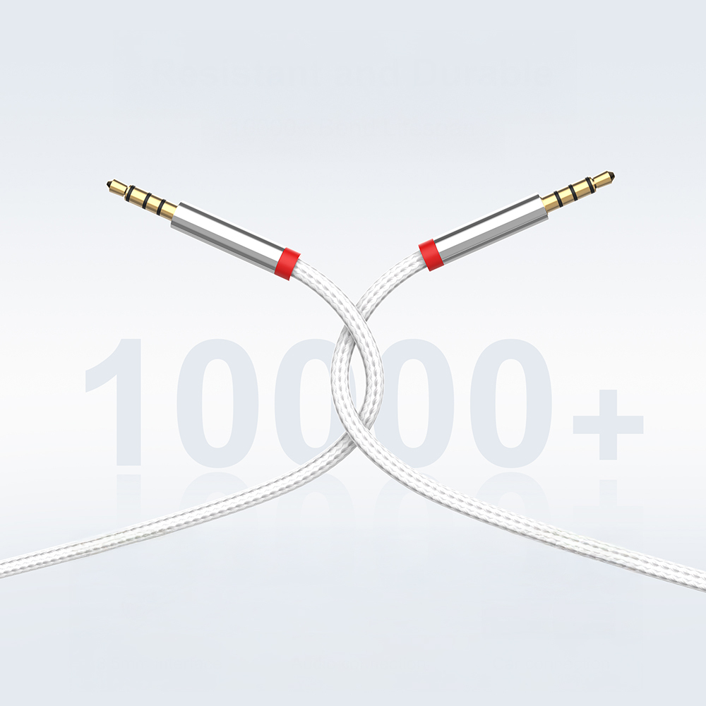 Zore AU-708 Örgü Tasarımlı Aux Audio Kablo 3.5mm 3m - 1