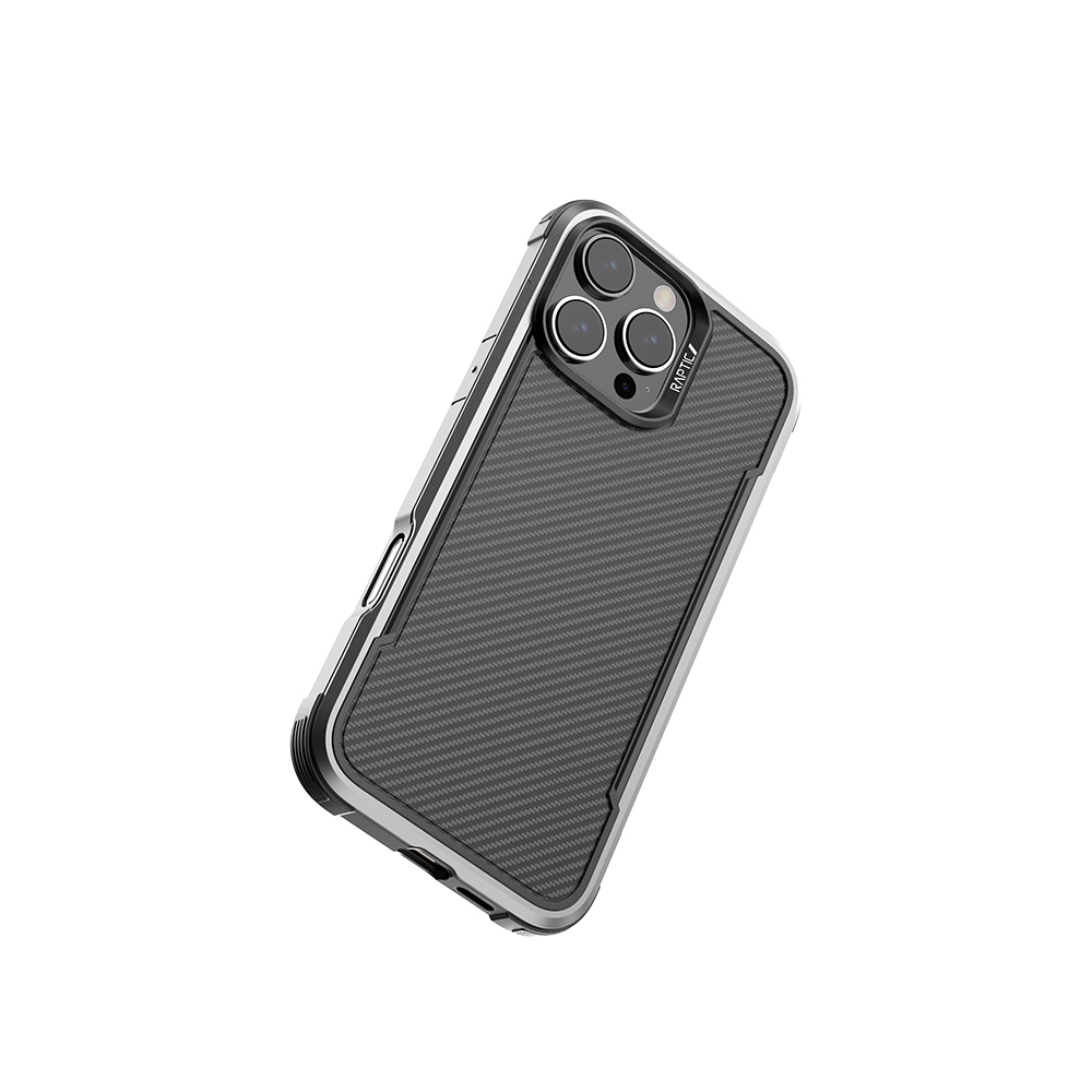 Apple iPhone 16 Pro Max Uyumlu Kılıf M-safe Şarj Özellikli Airbagli Raptic Apex Serisi Karbon Fiber Tasarımlı Kapak - 2