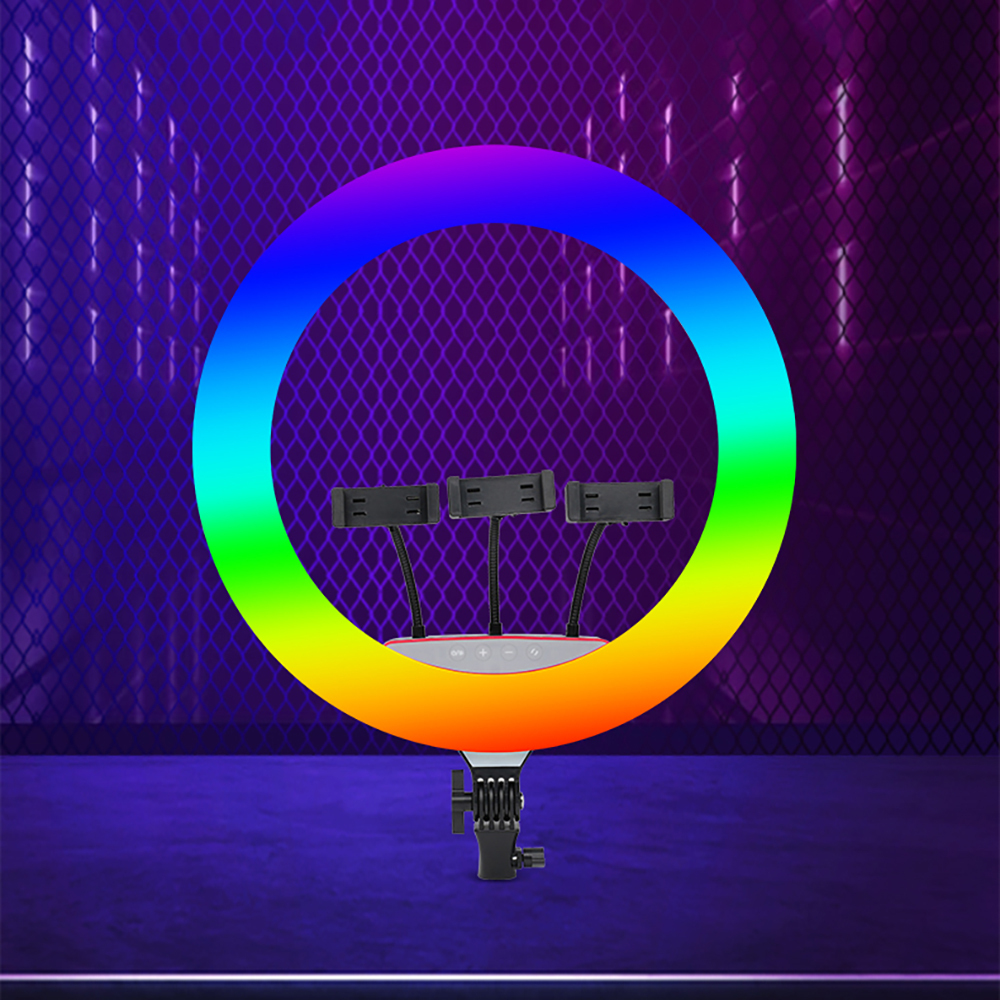 Zore LJJ18 RGB Light 45cm Işıklı Telefon Tutucu Ring Light - 1