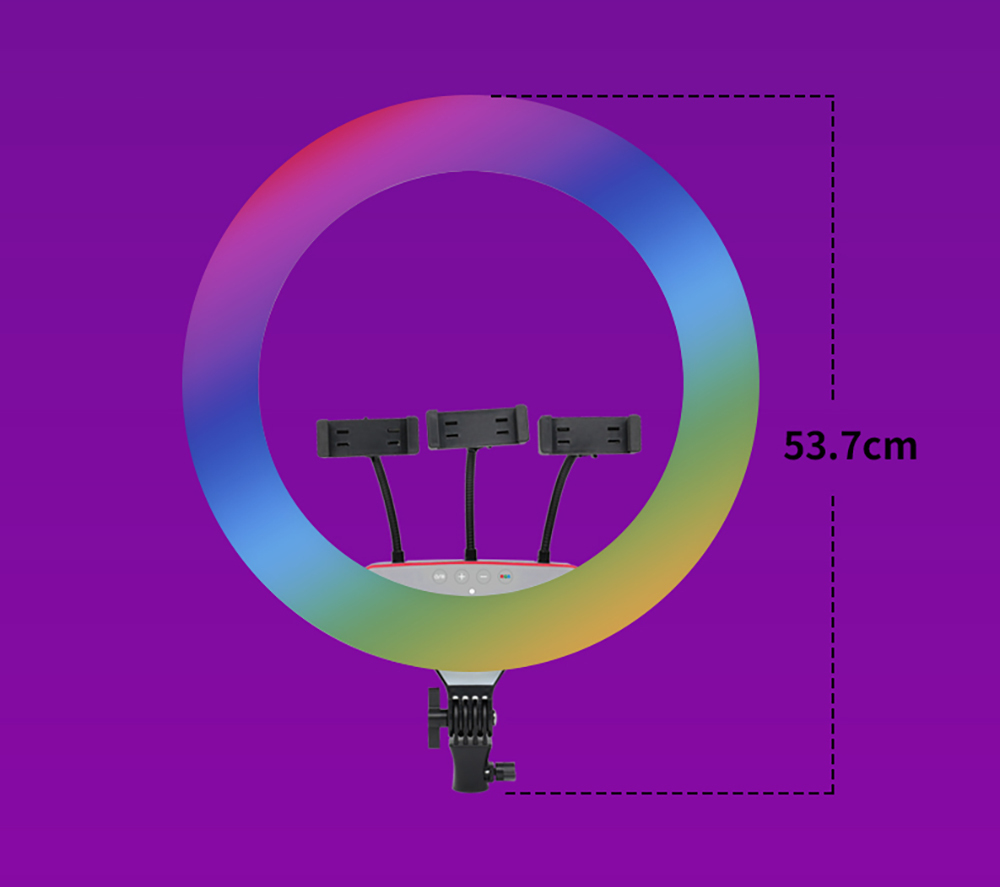 Zore LJJ18 RGB Light 45cm Işıklı Telefon Tutucu Ring Light - 3