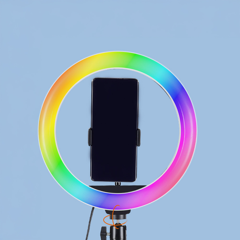 Zore MJ20 RGB Light 8 inç Işıklı Telefon Tutucu Ring Light - 4