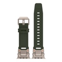 Apple Watch Ultra 49mm Uyumlu KRD-101 Titanyum Metal Başlıklı Silikon Kordon - 3