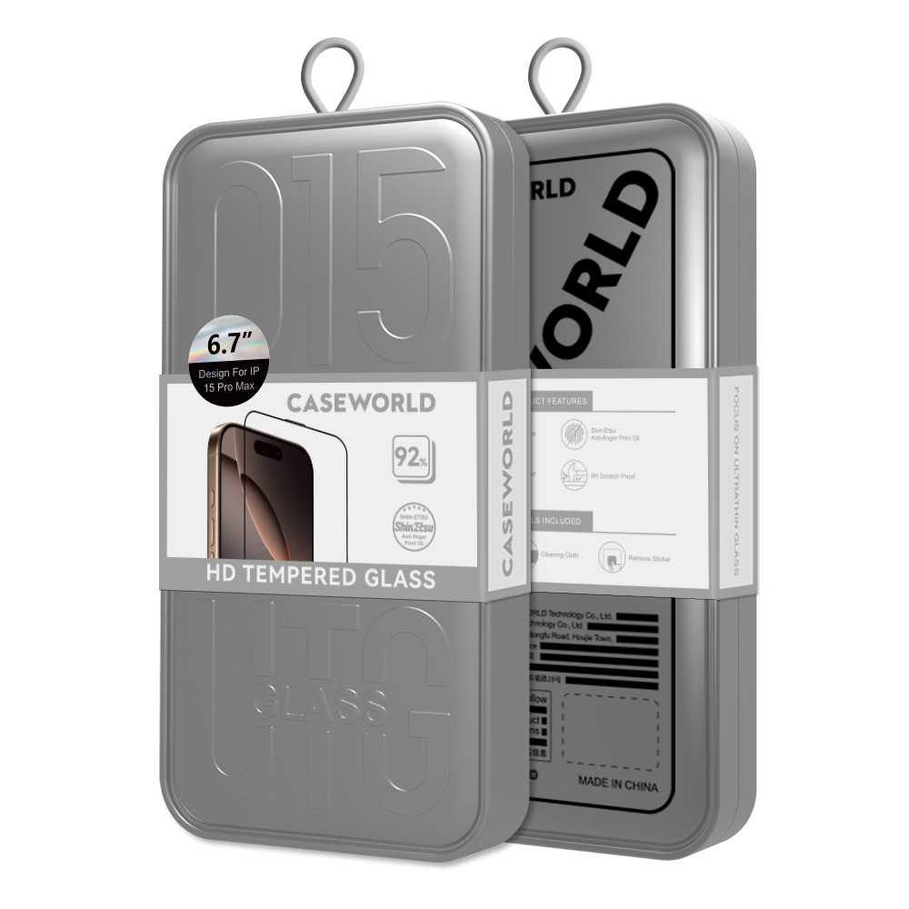 Apple iPhone 13 Pro Max Uyumlu CaseWorld HD Serisi 0.33mm Temperli Cam Ekran Koruyucu - 5