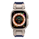Apple Watch Ultra 49mm Uyumlu KRD-101 Titanyum Metal Başlıklı Silikon Kordon - 35