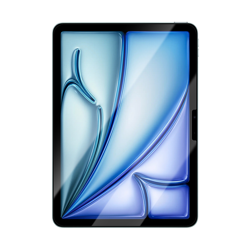 Apple iPad Air 13 2024 Uyumlu CaseWorld Steel Shield Serisi Temperli Cam Ekran Koruyucu + Uygulama Aparatı - 1