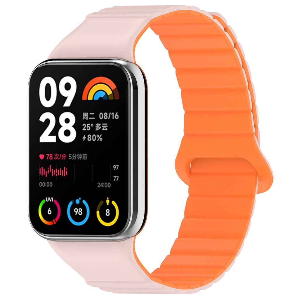 Xiaomi Mi Band 8 Pro uyumlu Silikon Kordon Zore KRD-105 Strap Kayış - 6