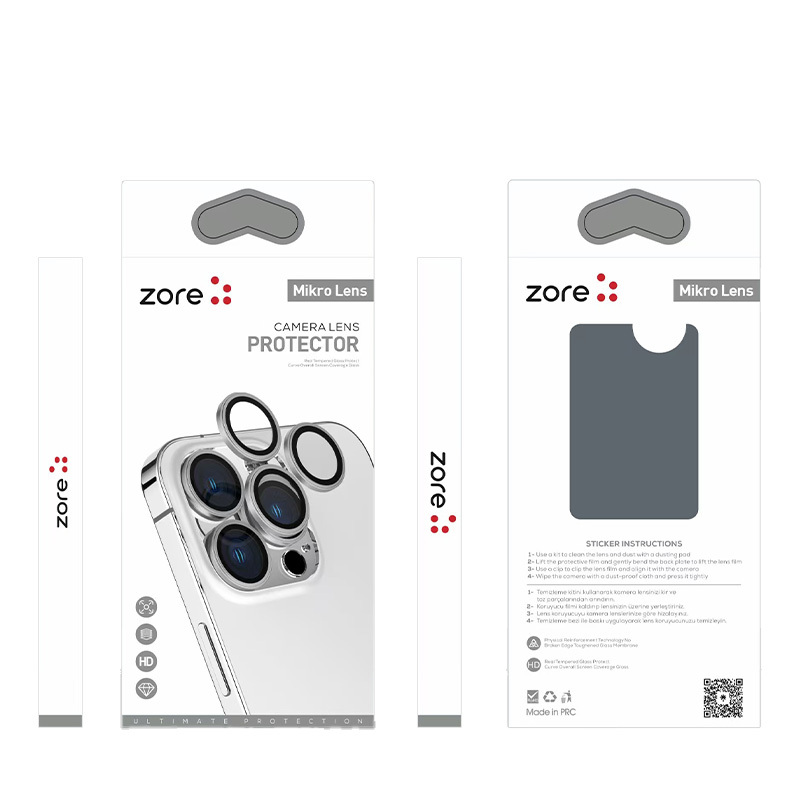 Apple iPhone 13 Uyumlu Zore Mikro Kamera Lens Koruyucu - 7