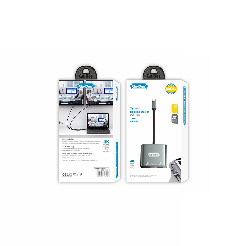 Go Des GD-8289 4K 60 Hz Görüntü Kalitesi Type-C to HDMI Adaptör - 2