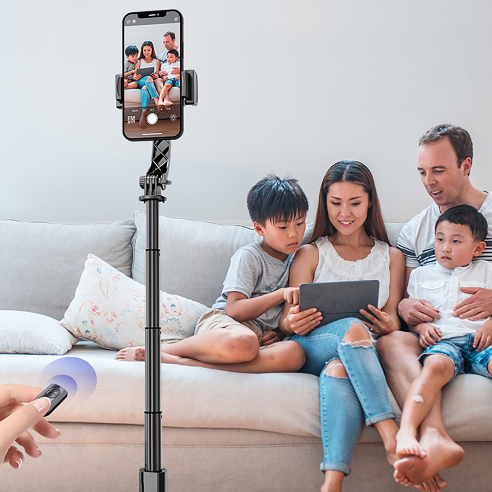 Go-Des GD-F06 Bluetooth Kumandalı Teleskopik Tripodlu Sarsılma Engelleyicili Selfie Çubuğu - 4