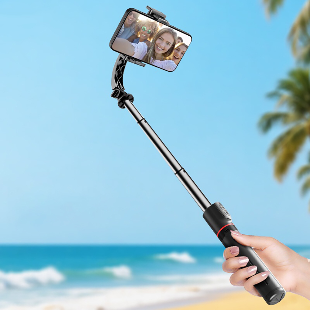 Go-Des GD-F06 Bluetooth Kumandalı Teleskopik Tripodlu Sarsılma Engelleyicili Selfie Çubuğu - 5