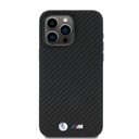 Apple iPhone 15 Pro Max Uyumlu Kılıf BMW Orjinal Lisanslı Karbon Fiber Tasarımlı ve Metal Logolu PU Deri Kapak - 2
