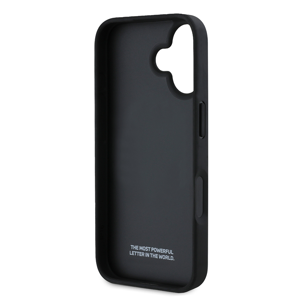 Apple iPhone 16 Uyumlu Kılıf BMW Orjinal Lisanslı Karbon Fiber Tasarımlı ve Metal Logolu PU Deri Kapak - 6