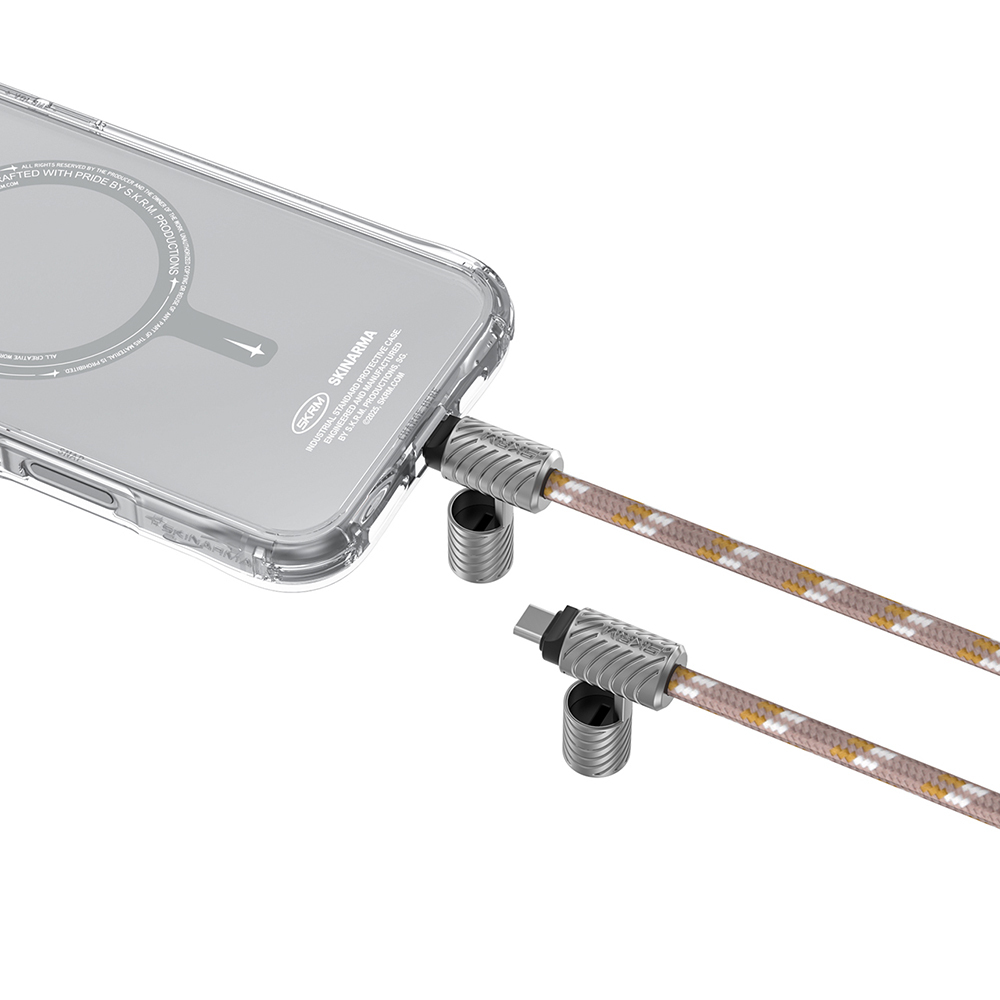 Skinarma DynoVE Serisi Type-C to Type-C Askı İpi Tasarımlı Şarj ve Data Kablosu - 1