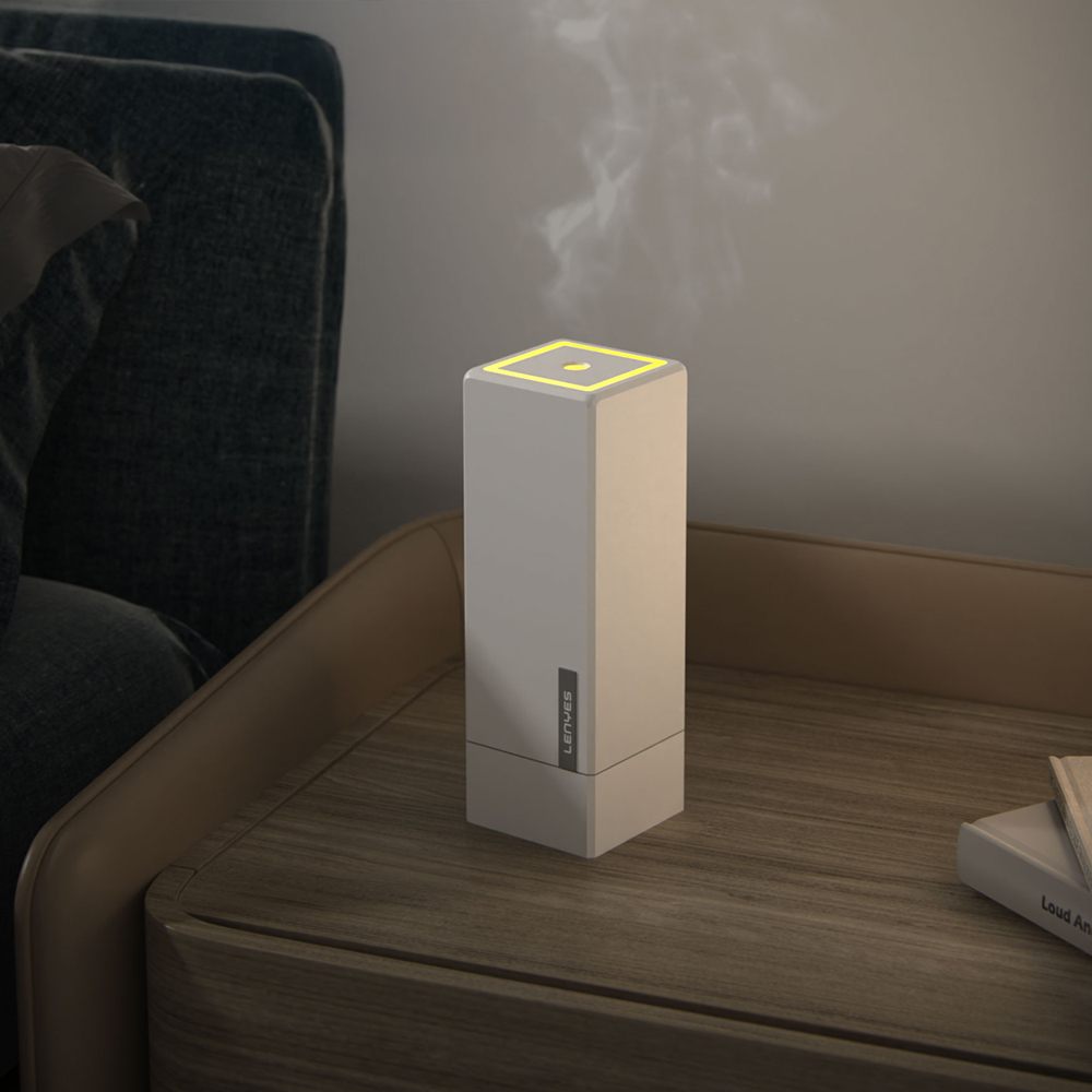 Lenyes LHU02 Küp Tipi RGB Atmosfer Işıklı Nano Sprey Sessiz Hava Nemlendirici - 3