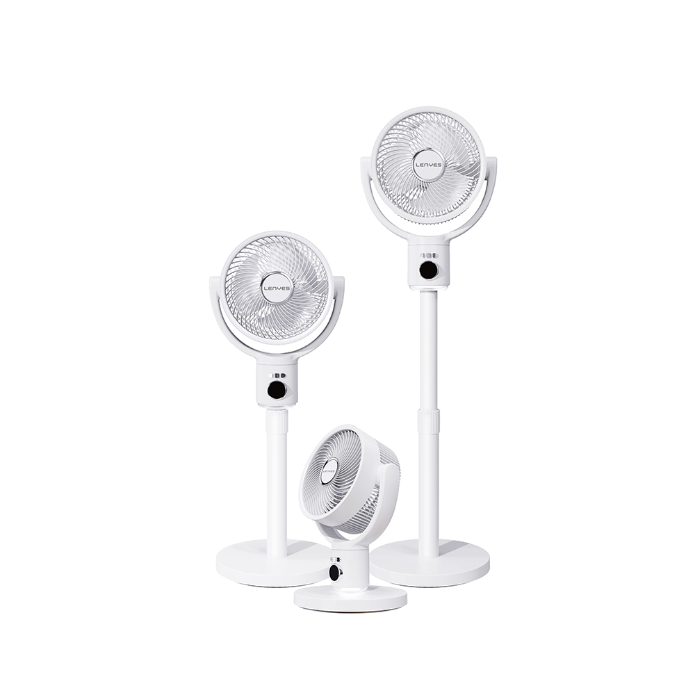 Lenyes LHF10 Dijital LED Göstergeli 5 Kademeli Uzaktan Kumandalı Uzayabilen Gövdeli 10 inç Fan - 1