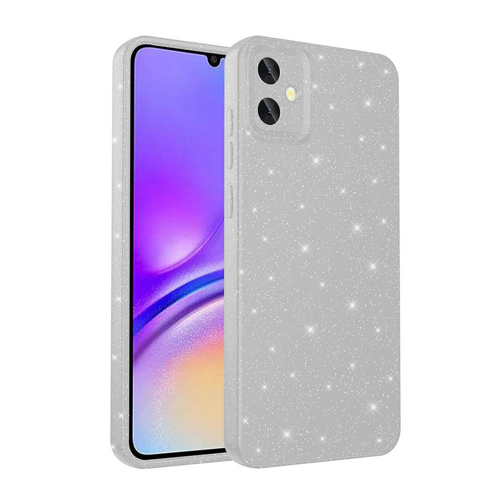Samsung Galaxy A05 Uyumlu Kılıf Kamera Korumalı Simli Lüks Zore Koton Kapak - 4