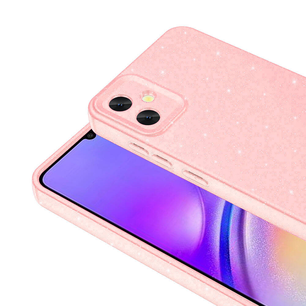 Samsung Galaxy A05 Uyumlu Kılıf Kamera Korumalı Simli Lüks Zore Koton Kapak - 11