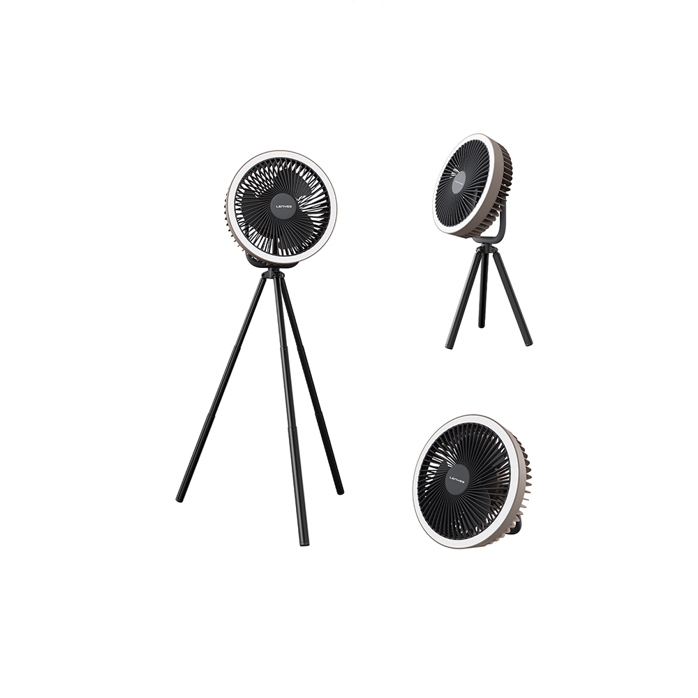 Lenyes LHF11 Led Işıklı 4 Kademeli Çok Fonksiyonlu Soğutucu Fan - 2