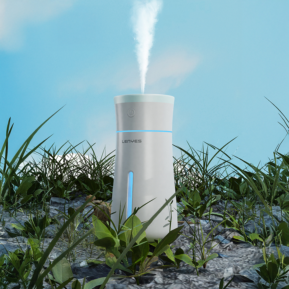 Lenyes LHU03 Vazo Tipi RGB Atmosfer Işıklı Nano Sprey Sessiz Hava Nemlendirici - 1