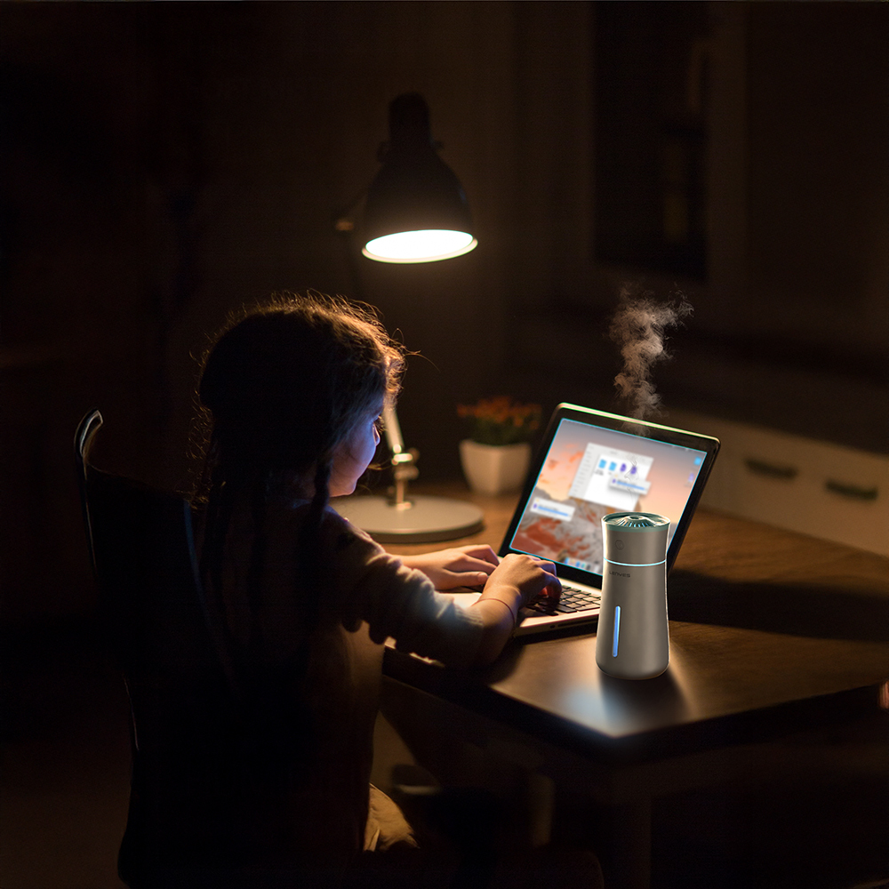 Lenyes LHU03 Vazo Tipi RGB Atmosfer Işıklı Nano Sprey Sessiz Hava Nemlendirici - 2