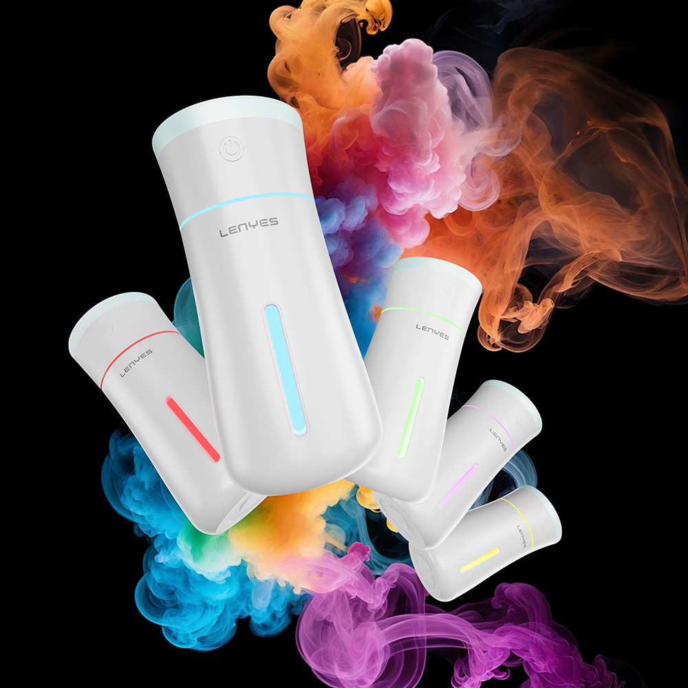 Lenyes LHU03 Vazo Tipi RGB Atmosfer Işıklı Nano Sprey Sessiz Hava Nemlendirici - 3