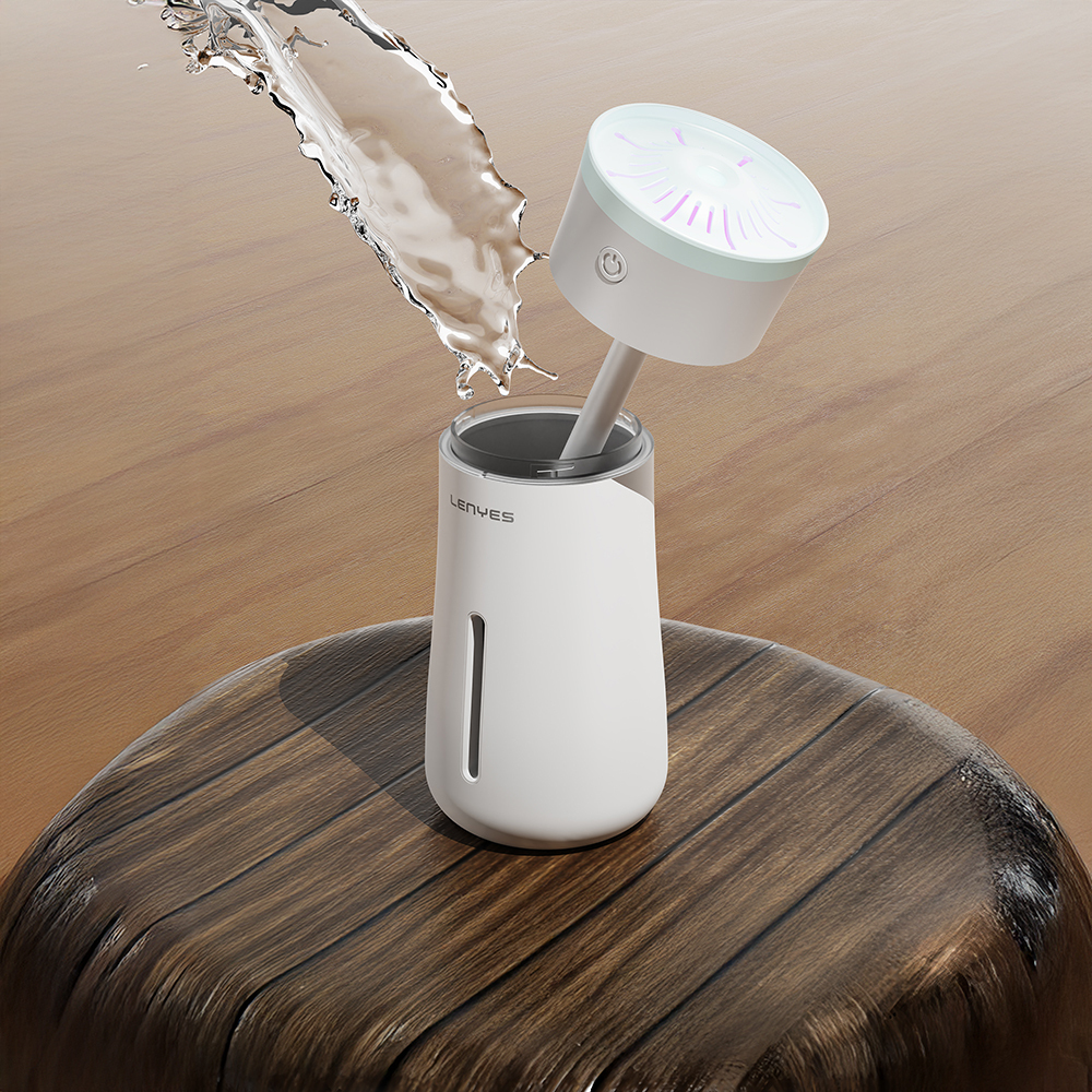 Lenyes LHU03 Vazo Tipi RGB Atmosfer Işıklı Nano Sprey Sessiz Hava Nemlendirici - 4