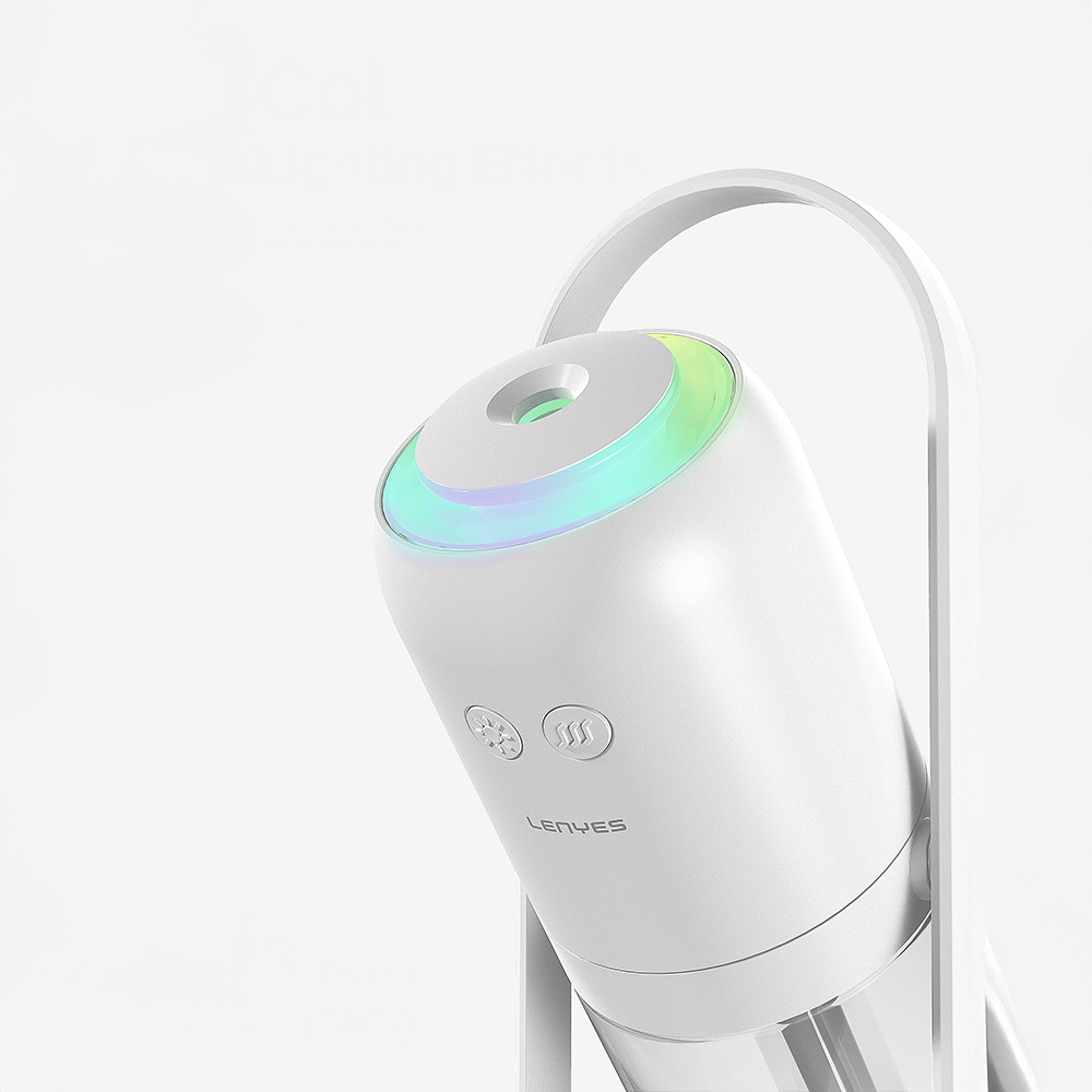 Lenyes LHU04 Kum Saati Tipi 360 Derece Dönebilen RGB Atmosfer Işıklı Sessiz Hava Nemlendirici - 4