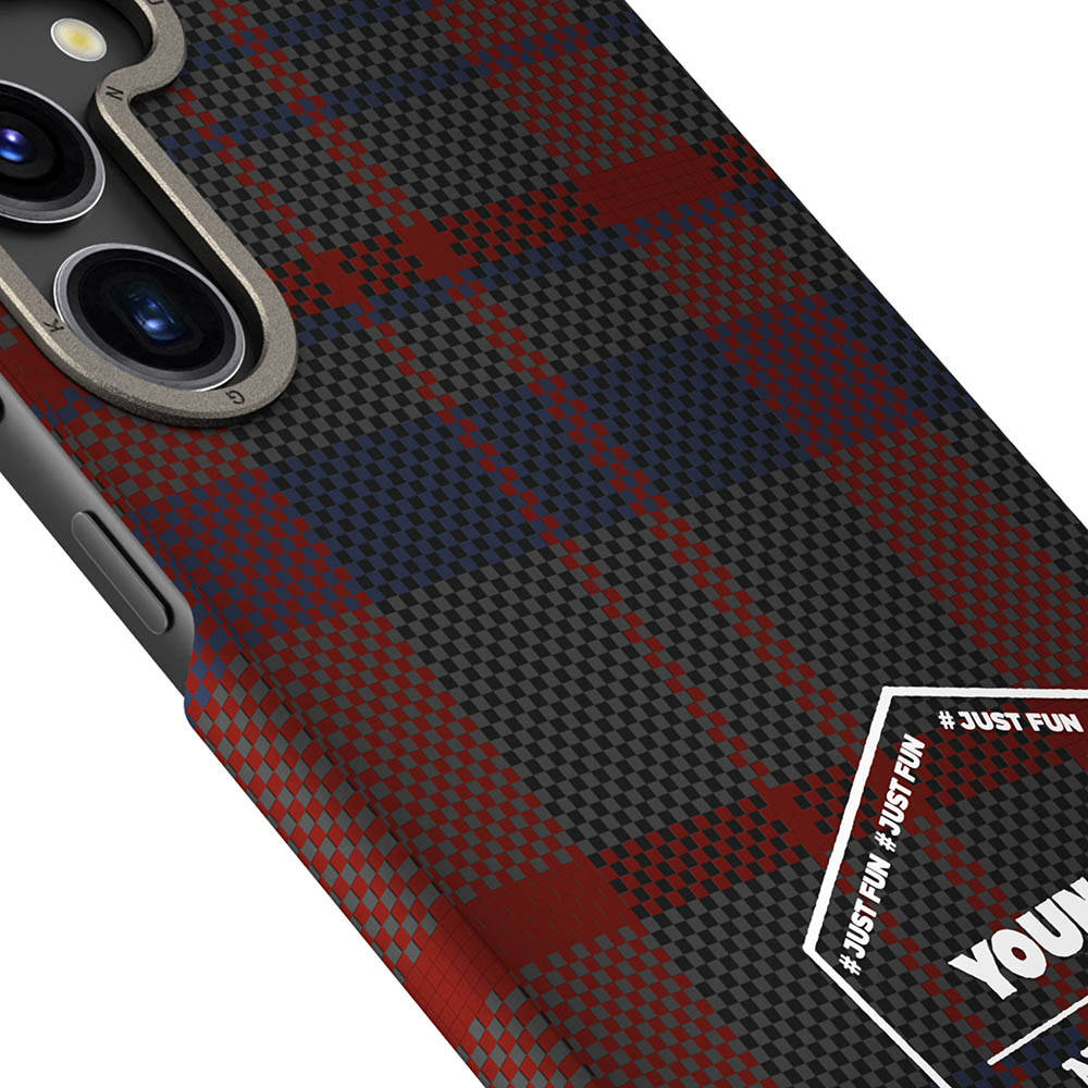 Samsung Galaxy S24 Uyumlu Kılıf Ekose Desenli Youngkit Gezhi Serisi Kapak - 4