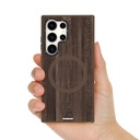 Samsung Galaxy S24 Ultra Uyumlu Kılıf Magsafe Şarj Özellikli Sararmaya Dayanıklı Youngkit Wood Forest Serisi Kapak - 3