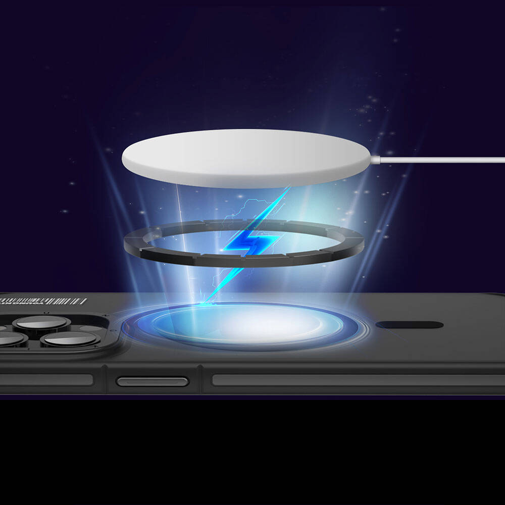 Apple iPhone 13 Pro Max Uyumlu Kılıf Magsafe Şarj Özellikli Youngkit Rock Sand Serisi Kapak - 5