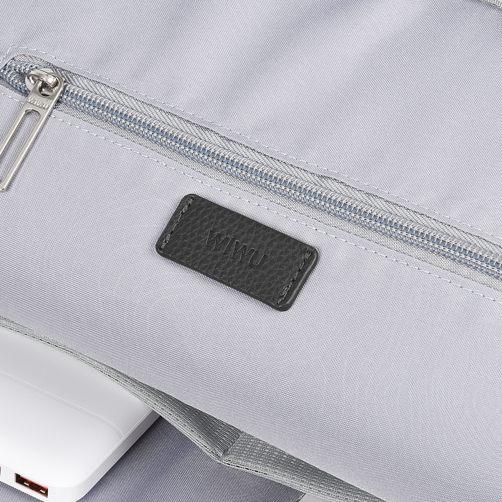 Wiwu Osun Serisi Metal Logolu PU Deri Laptop Sırt Çantası - 5