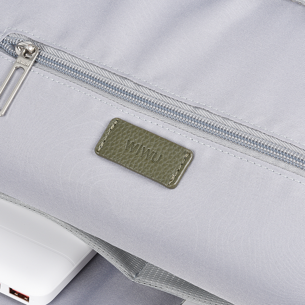 Wiwu Osun Serisi Metal Logolu PU Deri Laptop Sırt Çantası - 5