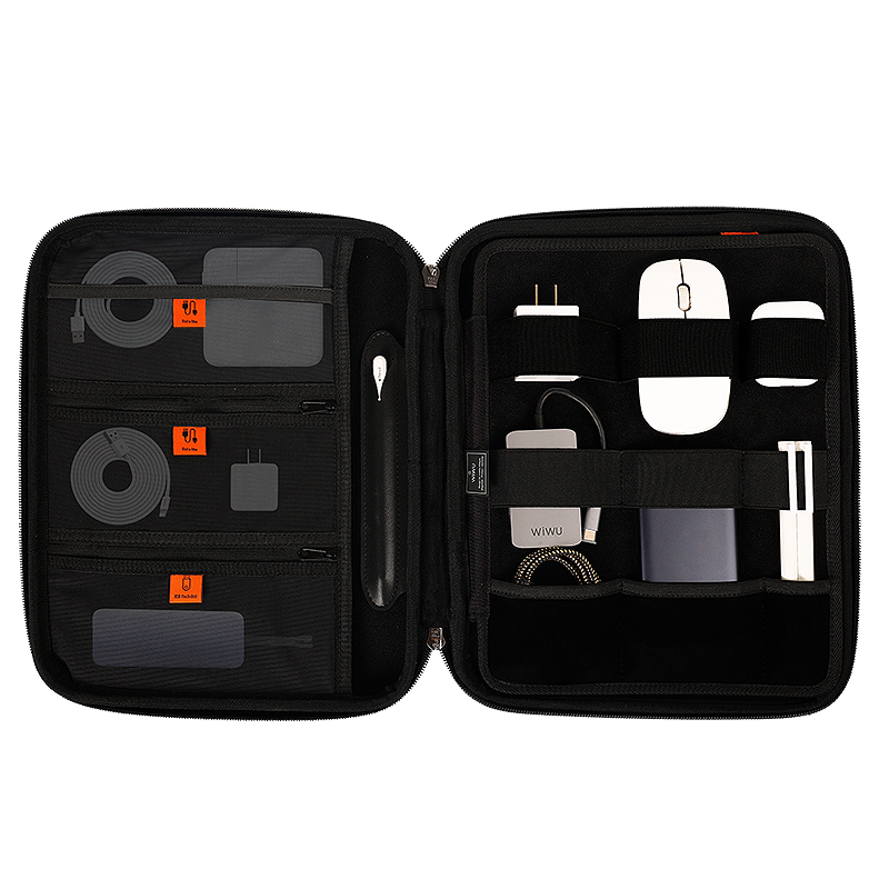 Wiwu Parallel Hardshell Serisi Darbe Emici Su Geçirmez 900D Polyester Kumaş 12.9 inç Laptop Çantası - 3