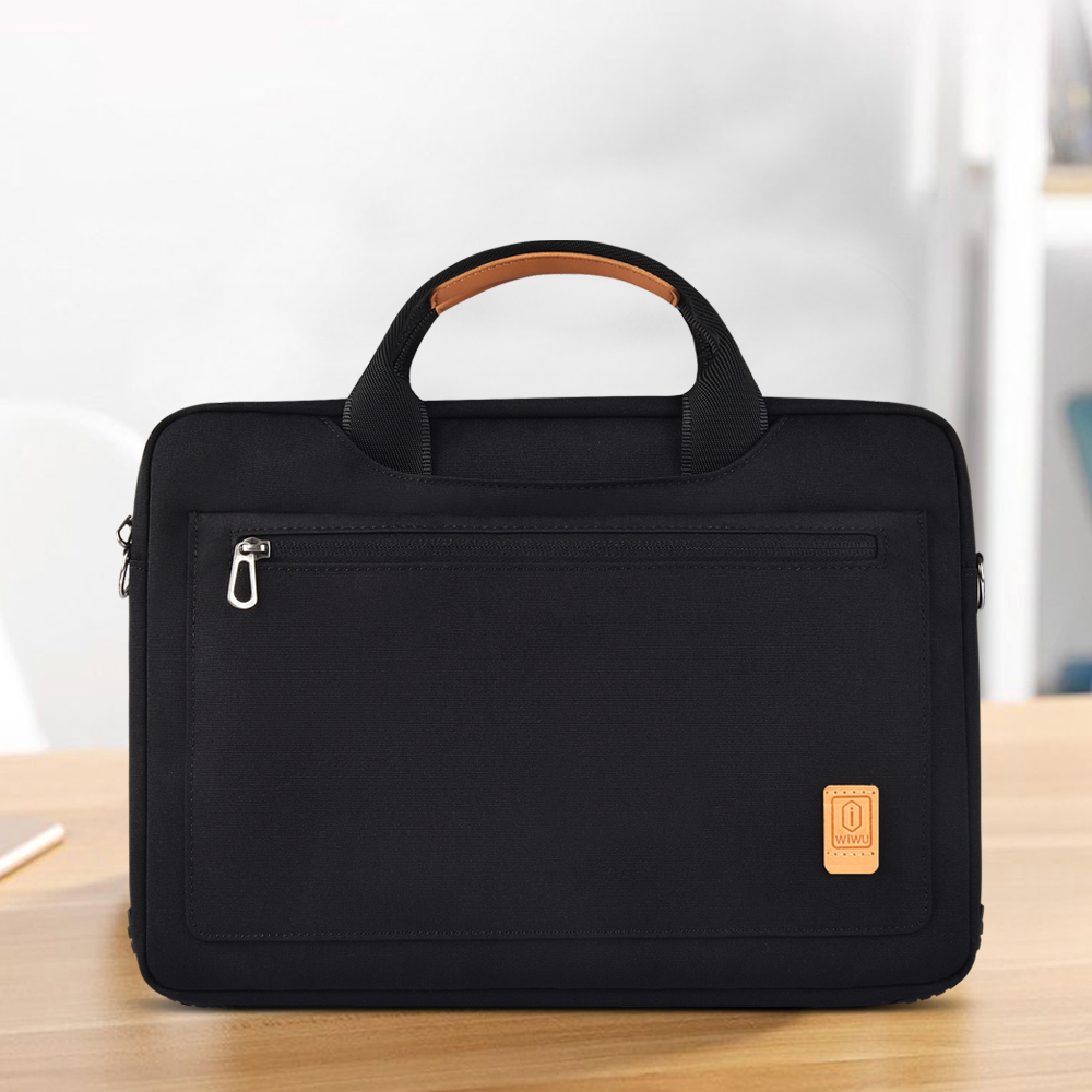 Wiwu Pioneer Pro Serisi Su Geçirmez Polyester Kumaş Omuz Askılı 14 inç Laptop Çantası - 3